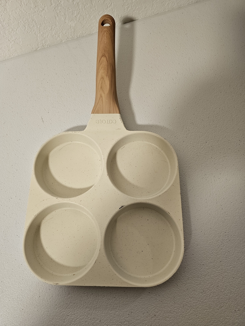 Carote 4-Cup Nonstick Square Aluminum Egg & Pancake Frying Pan Skillet